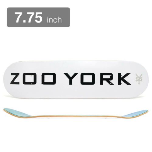 ZOO YORK DECK ズーヨーク デッキ TEAM OG 95 LOGO BLOCK WHITE 7.75 スケートボード スケボー |  スケートボードのカリフォルニアストリート