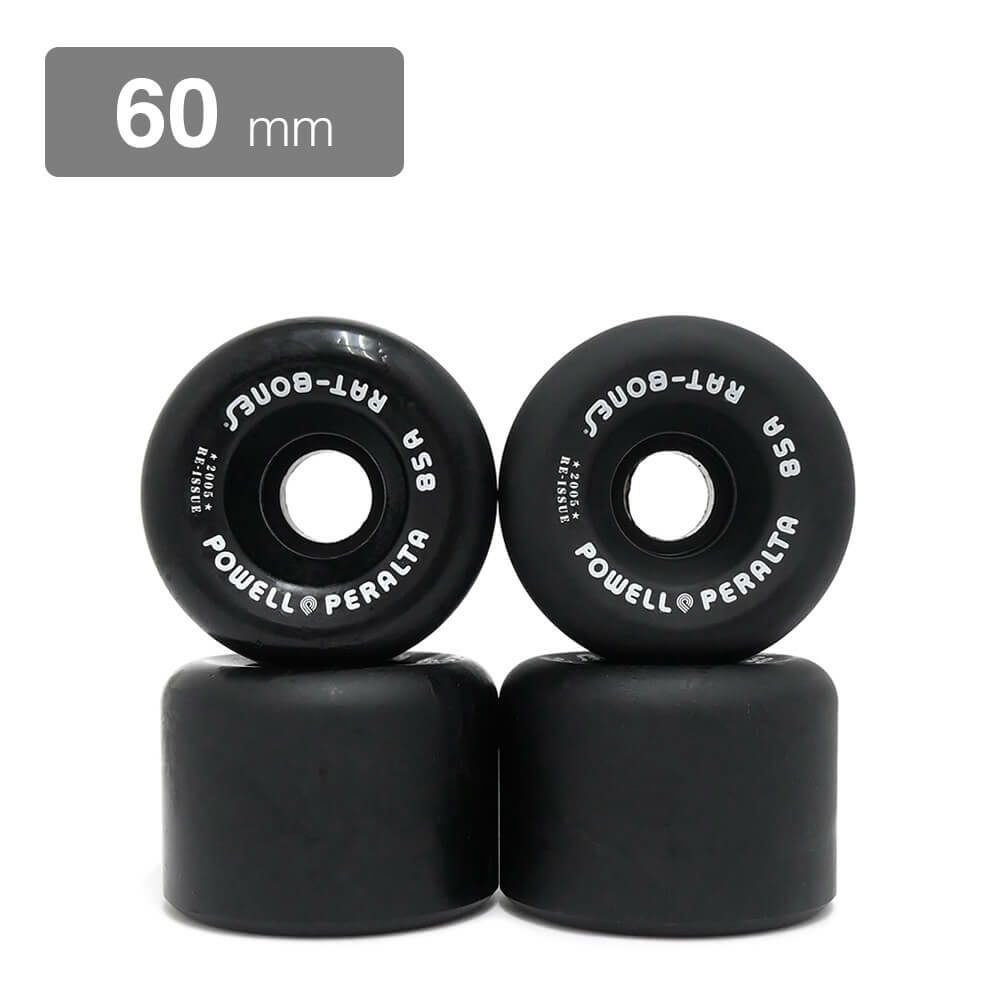 POWELL PERALTA WHEEL パウエルペラルタ ウィール RAT BONES 85A 黒 60mm スケートボード スケボー