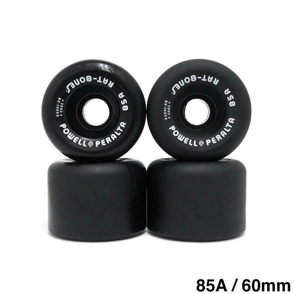 POWELL PERALTA WHEEL パウエルペラルタ ウィール RAT BONES 85A 黒 60mm スケートボード スケボー