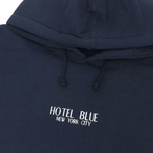 HOTEL BLUE HOOD ホテルブルー パーカー LOGO HOODY NAVY スケート