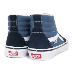 VANS SHOES バンズ シューズ スニーカー SKATE SK8 HI NAVY/WHITE（US企画） スケートボード スケボー　2