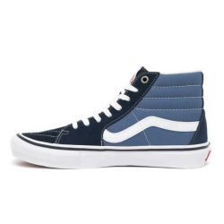 VANS SHOES バンズ シューズ スニーカー SKATE SK8 HI NAVY/WHITE（US企画） スケートボード スケボー　4