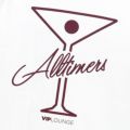 ALLTIMERS T-SHIRT オールタイマーズ Tシャツ LEAGUE PLAYER WHITE/BURGUNDY スケートボード スケボー 3
