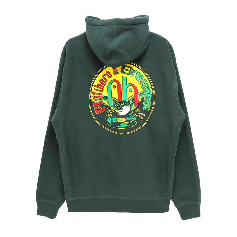 ANTIHERO HOOD アンチヒーロー パーカー GREEN SLEEVES ALPINE GREEN スケートボード スケボー 