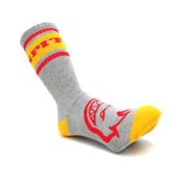 SPITFIRE SOCKS スピットファイヤー ソックス 靴下 CLASSIC 87 BIGHEAD GREY/RED/YELLOW スケートボード スケボー 