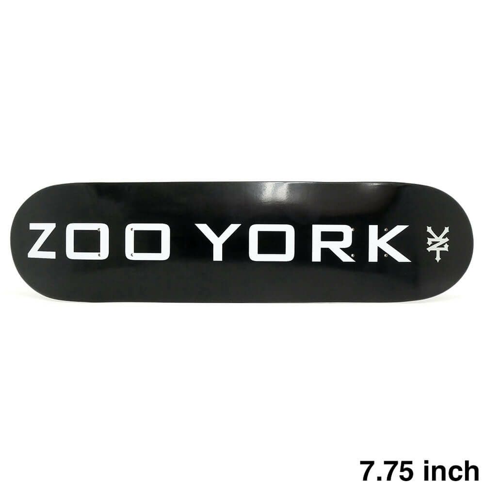 ZOO YORK DECK ズーヨーク デッキ TEAM OG 95 LOGO BLOCK BLACK 7.75 スケートボード スケボー