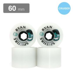 SPITFIRE WHEEL スピットファイヤー ソフトウィール（クルーザー） 80HD SUPERWIDES RYAN LEE BURN SQUAD クリア/黒 60mm スケートボード スケボー
