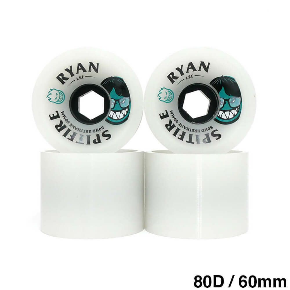 SPITFIRE WHEEL スピットファイヤー ソフトウィール（クルーザー） 80HD SUPERWIDES RYAN LEE BURN SQUAD クリア/黒 60mm スケートボード スケボー