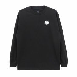 LOOP HOLE LONG SLEEVE ループホール ロングスリーブTシャツ BRUSH BLACK スケートボード スケボー 1