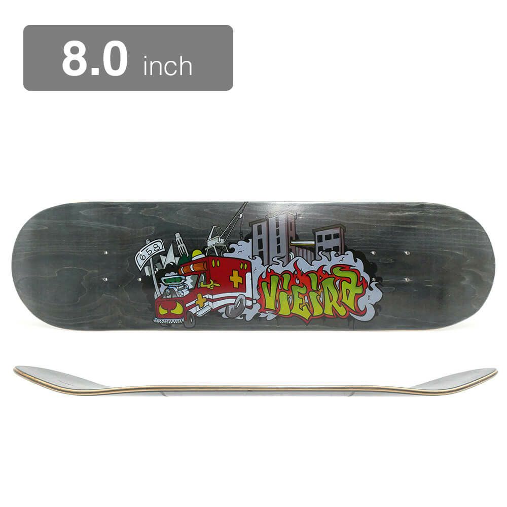 PIZZA DECK ピザ デッキ JESSE VIEIRA BIG SMOKE BLACK STAIN 8.0 スケートボード スケボー