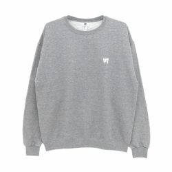  KAWA CREW SWEAT 川 トレーナー 川 BIG 1POINT GREY/WHITE 刺繍ロゴ スケートボード スケボー 