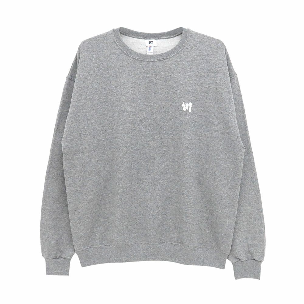  KAWA CREW SWEAT 川 トレーナー 川 BIG 1POINT GREY/WHITE 刺繍ロゴ スケートボード スケボー 