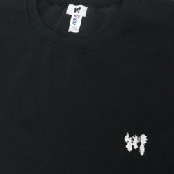  KAWA CREW SWEAT 川 トレーナー 川 BIG 1POINT BLACK/WHITE 刺繍ロゴ スケートボード スケボー 1