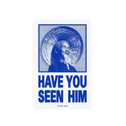 POWELL PERALTA STICKER パウエルペラルタ ステッカー HAVE U SEEN HIM BLUE スケートボード スケボー