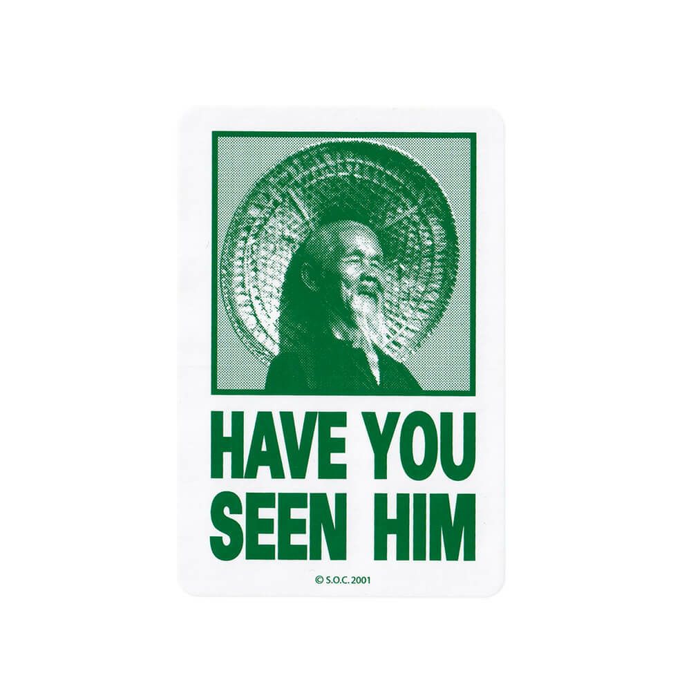 POWELL PERALTA STICKER パウエルペラルタ ステッカー HAVE U SEEN HIM GREEN スケートボード スケボー