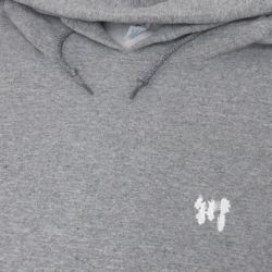 KAWA HOOD 川 パーカー 1POINT GREY/WHITE 刺繍ロゴ スケートボード スケボー 1