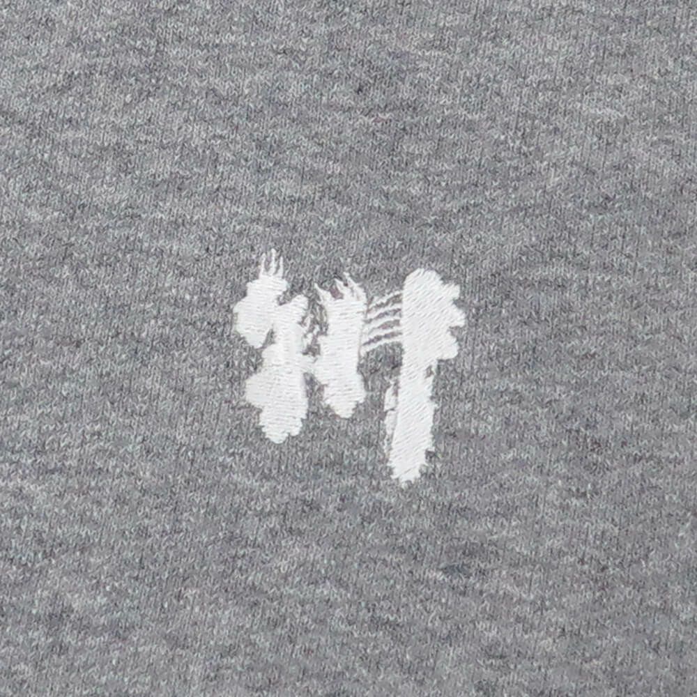 KAWA HOOD 川 パーカー 1POINT GREY/WHITE 刺繍ロゴ スケートボード スケボー 2