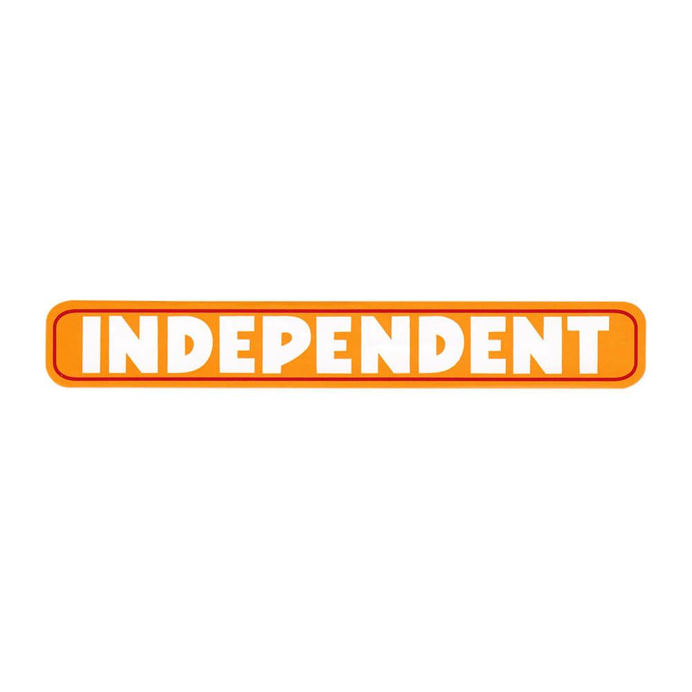 INDEPENDENT STICKER インディペンデント ステッカー BAR LOGO ORANGE スケートボード スケボー