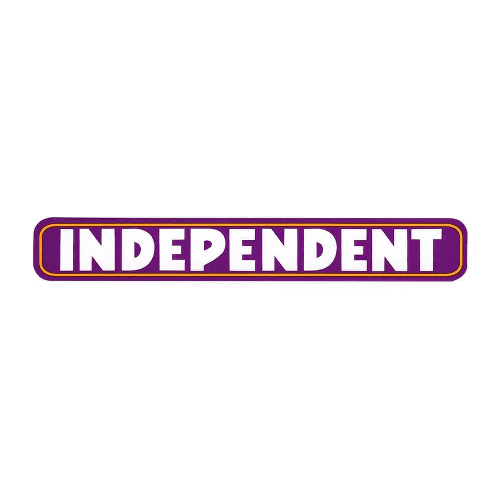 INDEPENDENT STICKER インディペンデント ステッカー BAR LOGO PURPLE スケートボード スケボー