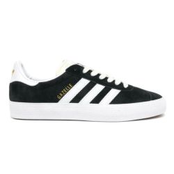 ADIDAS SHOES アディダス シューズ スニーカー GAZELLE ADV FX6563 BLACK/WHITE/GOLD スケートボード スケボー 3