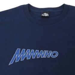 MAN WHO T-SHIRT マンフー Tシャツ 突風 NAVY スケートボード スケボー 1