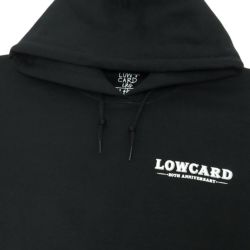 LOWCARD HOOD ローカード パーカー 20TH ANNIVERSARY BLACK スケートボード スケボー 2