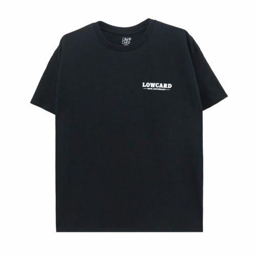 LOWCARD T-SHIRT ローカード Tシャツ 20TH ANNIVERSARY BLACK