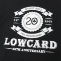 LOWCARD T-SHIRT ローカード Tシャツ 20TH ANNIVERSARY BLACK スケートボード スケボー 3