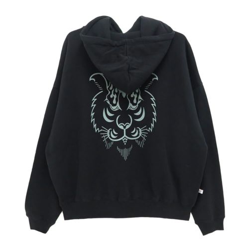 EVISEN HOOD エビセン パーカー TORA EVI LOGO HOODIE BLACK スケート