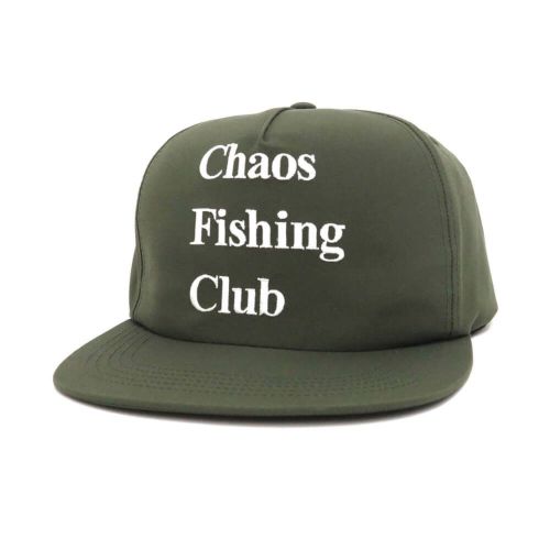 CHAOS FISHING CLUB CAP カオスフィッシングクラブ キャップ LOGO OLIVE スケートボード スケボー 