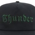 THUNDER CAP サンダー キャップ SCRIPT SNAPBACK BLACK/DARK GREEN スケートボード スケボー 4