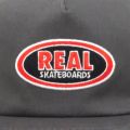 REAL CAP リアル キャップ OVAL EMB SNAPBACK CHARCOAL/RED スケートボード スケボー 4