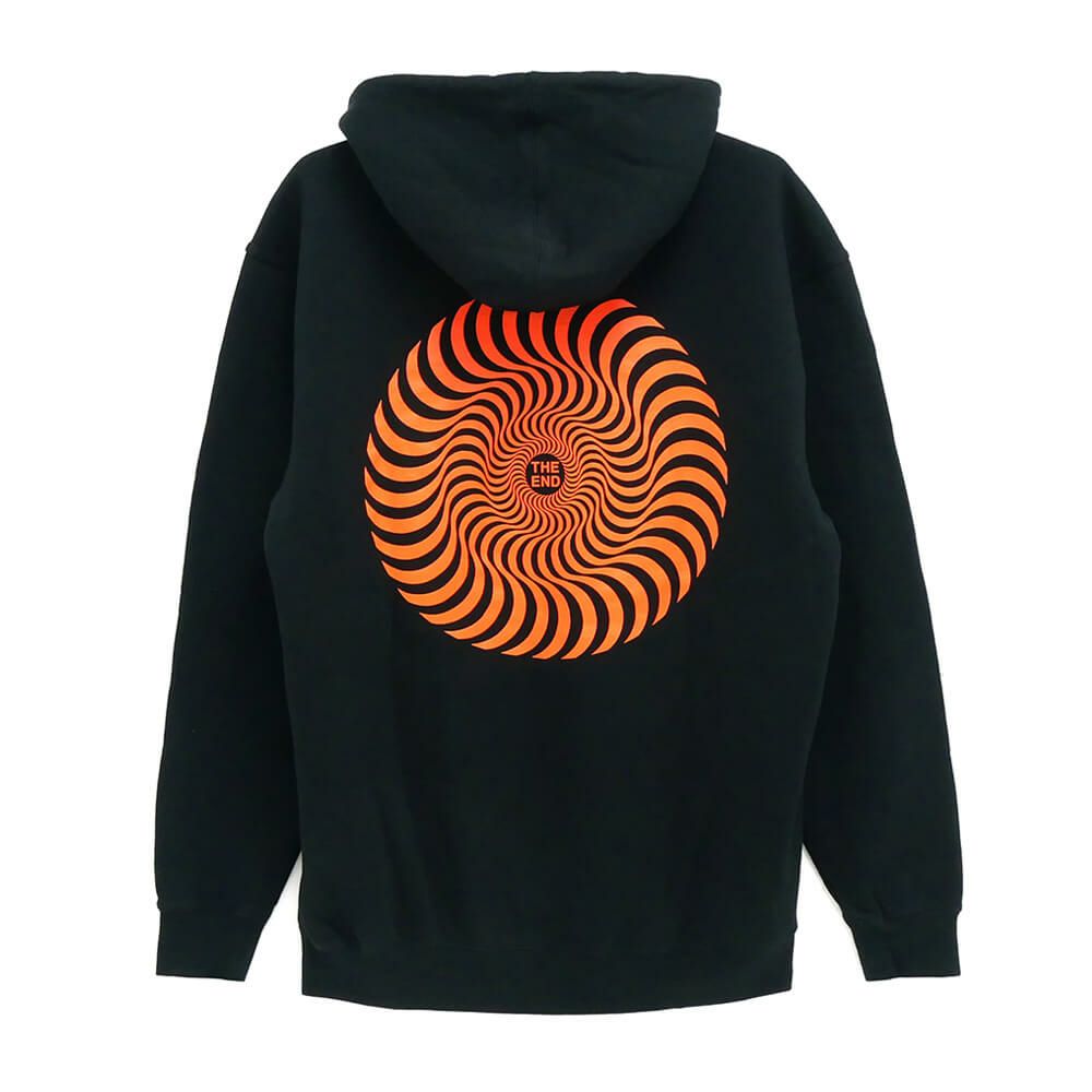 SPITFIRE HOOD スピットファイヤー パーカー CLASSIC SWIRL BLACK/ORANGE スケートボード スケボー 