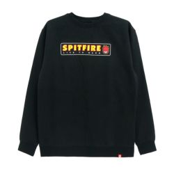 SPITFIRE CREW SWEAT スピットファイヤー トレーナー LTB BLACK/MULTI スケートボード スケボー 