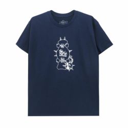 KROOKED T-SHIRT クルキッド Tシャツ MACE NAVY/WHITE スケートボード スケボー 