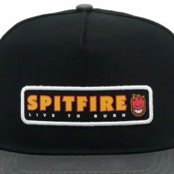 SPITFIRE CAP スピットファイヤー キャップ LTB PATCH SNAPBACK BLACK/CHARCOAL スケートボード スケボー 4