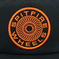  SPITFIRE CAP スピットファイヤー キャップ CLASSIC 87 SWIRL PATCH SNAPBACK BLACK/ORANGE スケートボード スケボー 4