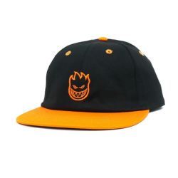 SPITFIRE CAP スピットファイヤー キャップ LIL BIGHEAD STRAPBACK BLACK/ORANGE スケートボード スケボー 