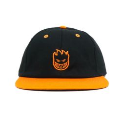 SPITFIRE CAP スピットファイヤー キャップ LIL BIGHEAD STRAPBACK BLACK/ORANGE スケートボード スケボー 1