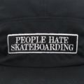  TIGHTBOOTH（TBPR）CAP タイトブース キャップ PEOPLE HATE SKATE JET BLACK スケートボード スケボー 4