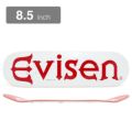 EVISEN DECK エビセン デッキ TEAM EVI-LOGO WHITE 8.5 スケートボード スケボー