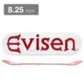 EVISEN DECK エビセン デッキ TEAM EVI-LOGO WHITE 8.25 スケートボード スケボー