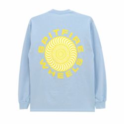 SPITFIRE LONG SLEEVE スピットファイヤー ロングスリーブTシャツ CLASSIC 87 SWIRL FILL LIGHT BLUE/YELLOW/BLACK スケートボード スケボー 