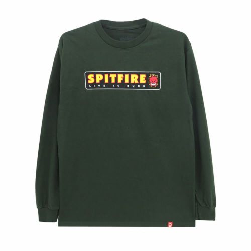 SPITFIRE LONG SLEEVE スピットファイヤー ロングスリーブTシャツ LTB FOREST GREEN/MULTI スケートボード スケボー 
