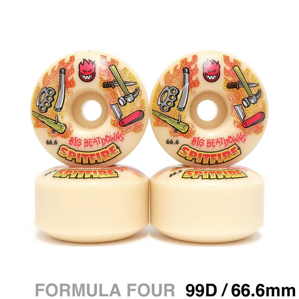 SPITFIRE WHEEL スピットファイヤー ウィール FORMULA FOUR (F4) CLASSIC 99D BIG BEATDOWNS 66.6mm スケートボード スケボー