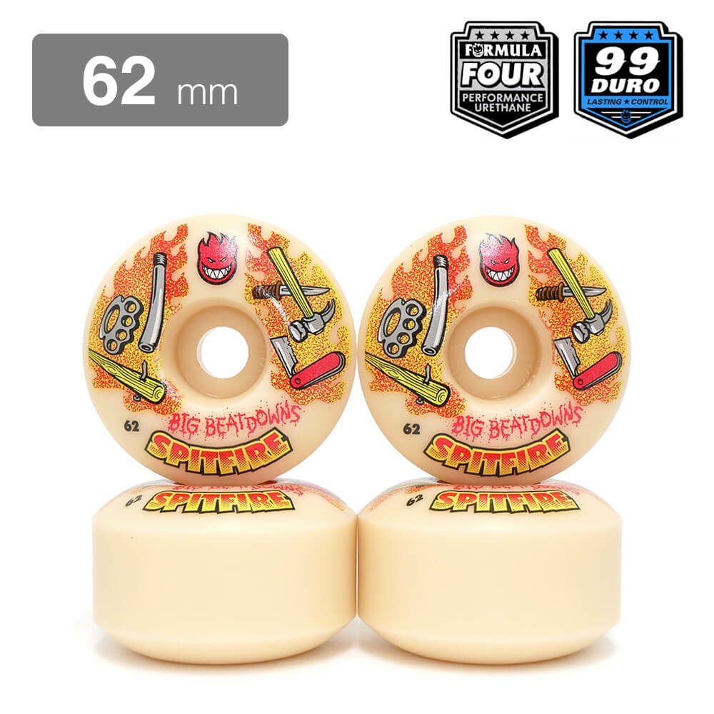 SPITFIRE WHEEL スピットファイヤー ウィール FORMULA FOUR (F4) CLASSIC 99D BIG BEATDOWNS 62mm スケートボード スケボー