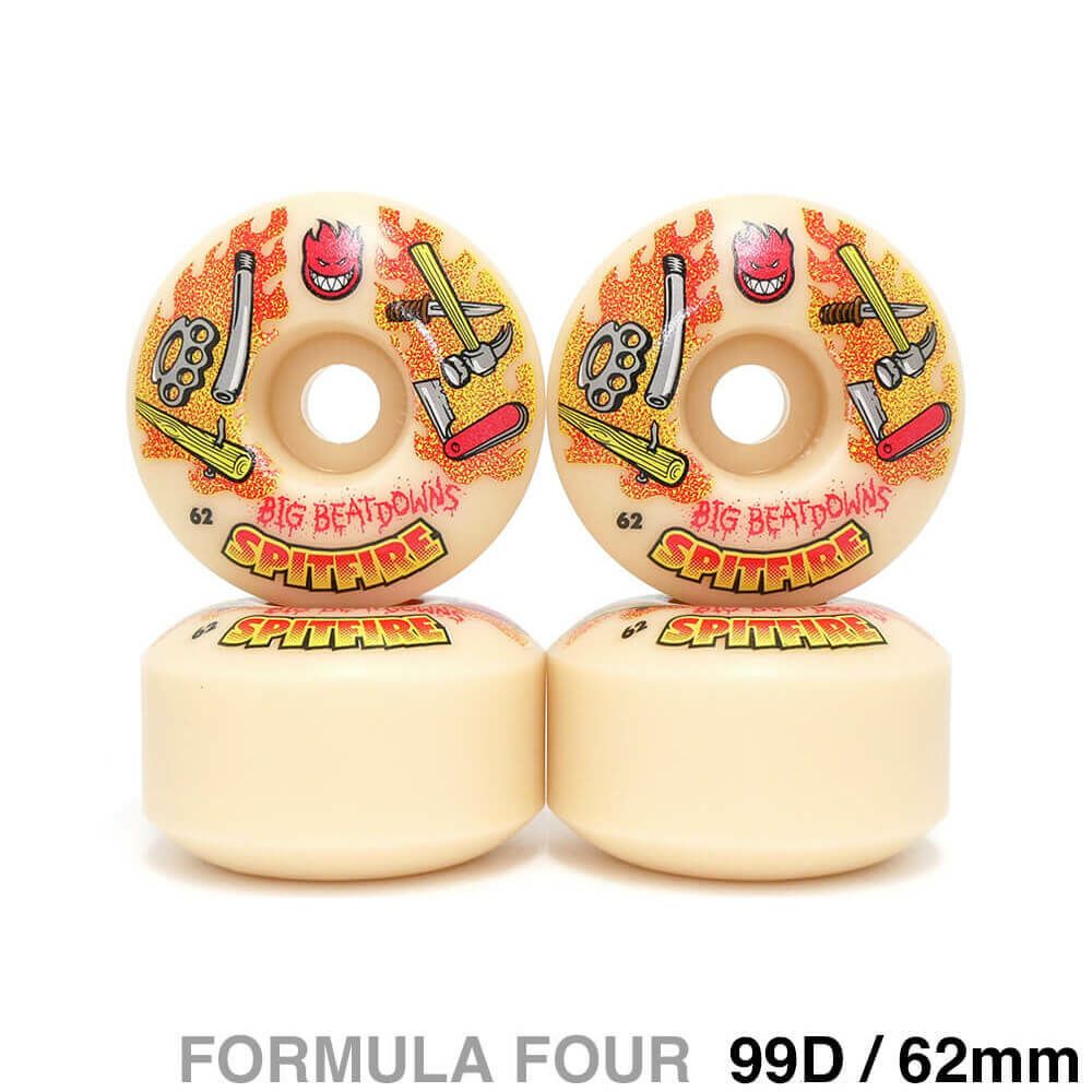 SPITFIRE WHEEL スピットファイヤー ウィール FORMULA FOUR (F4) CLASSIC 99D BIG BEATDOWNS 62mm スケートボード スケボー