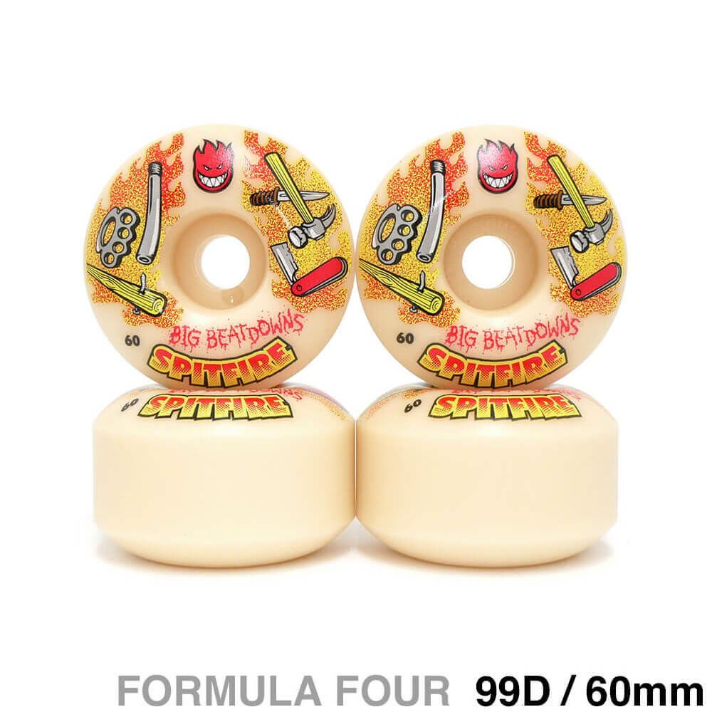 SPITFIRE WHEEL スピットファイヤー ウィール FORMULA FOUR (F4) CLASSIC 99D BIG BEATDOWNS 60mm スケートボード スケボー