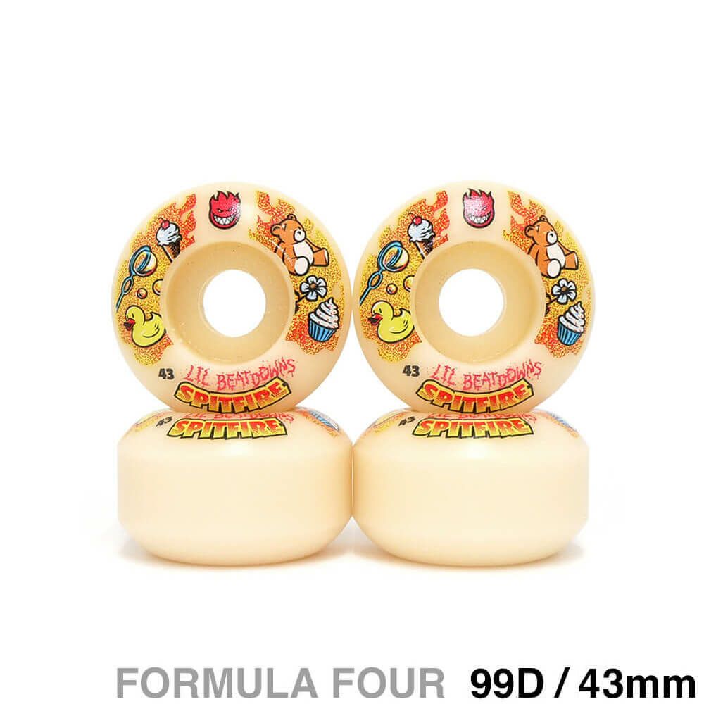 SPITFIRE WHEEL スピットファイヤー ウィール FORMULA FOUR (F4) CLASSIC 99D LIL’ BEATDOWNS 43mm スケートボード スケボー