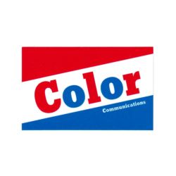 COLOR COMMUNICATIONS STICKER カラーコミュニケーションズ ステッカー BAZOOKA RED/BLUE スケートボード スケボー